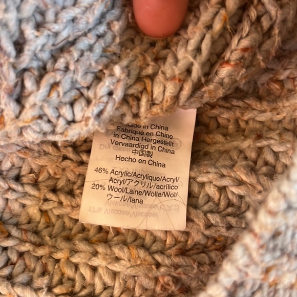 J. Crew Point Sur Chunky Rib Crewneck Sweater Blue small - Picture 3 of 3